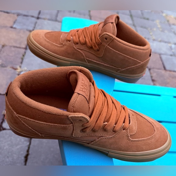 Mens Vans Skate Half Cab Brown & Gum Skateboard Shoes US Size 7.5 - Barely Used - Picture 7 of 9